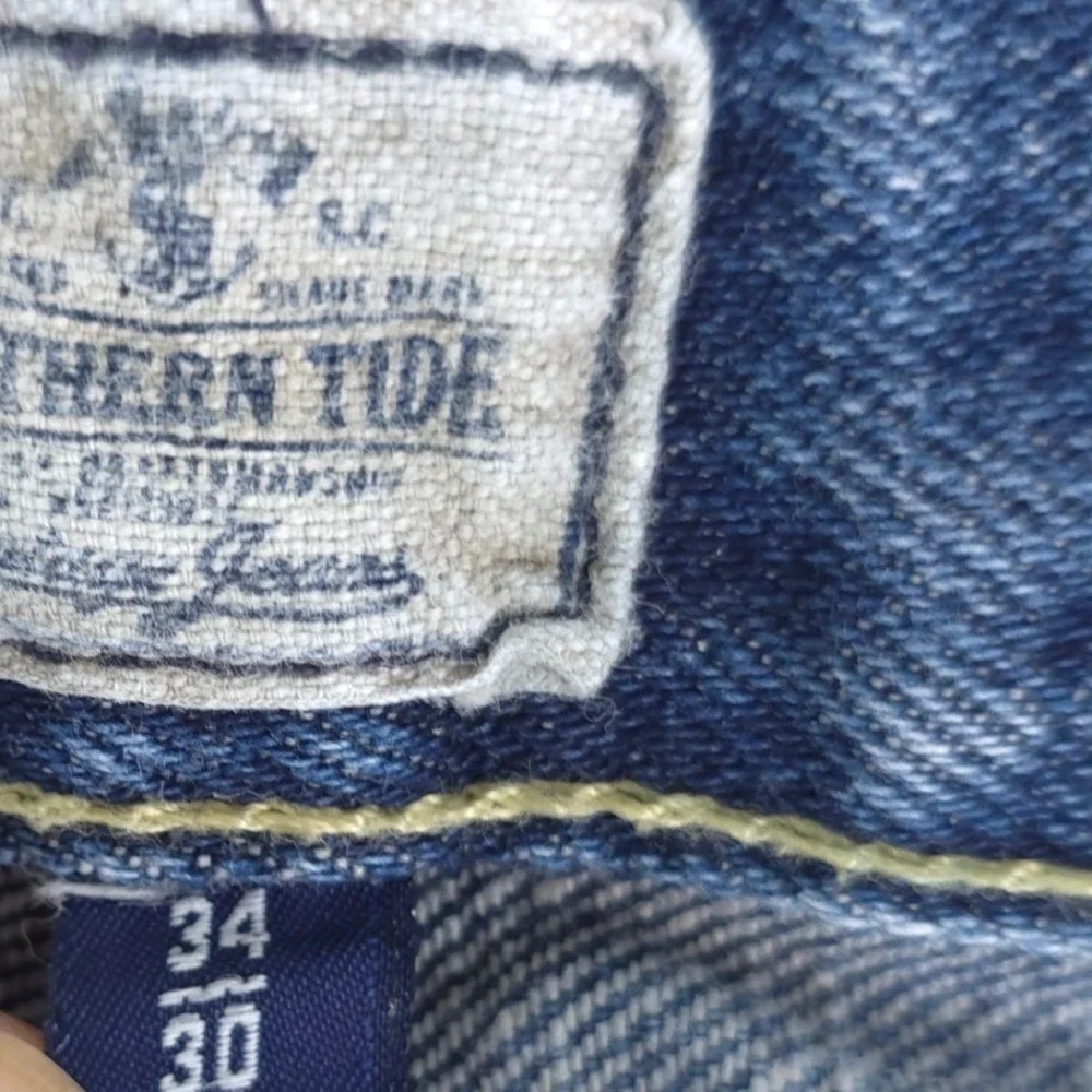 Southern Tide Vintage Jeans Mens 34x30 Blue 100% Cotton Straight Leg Denim